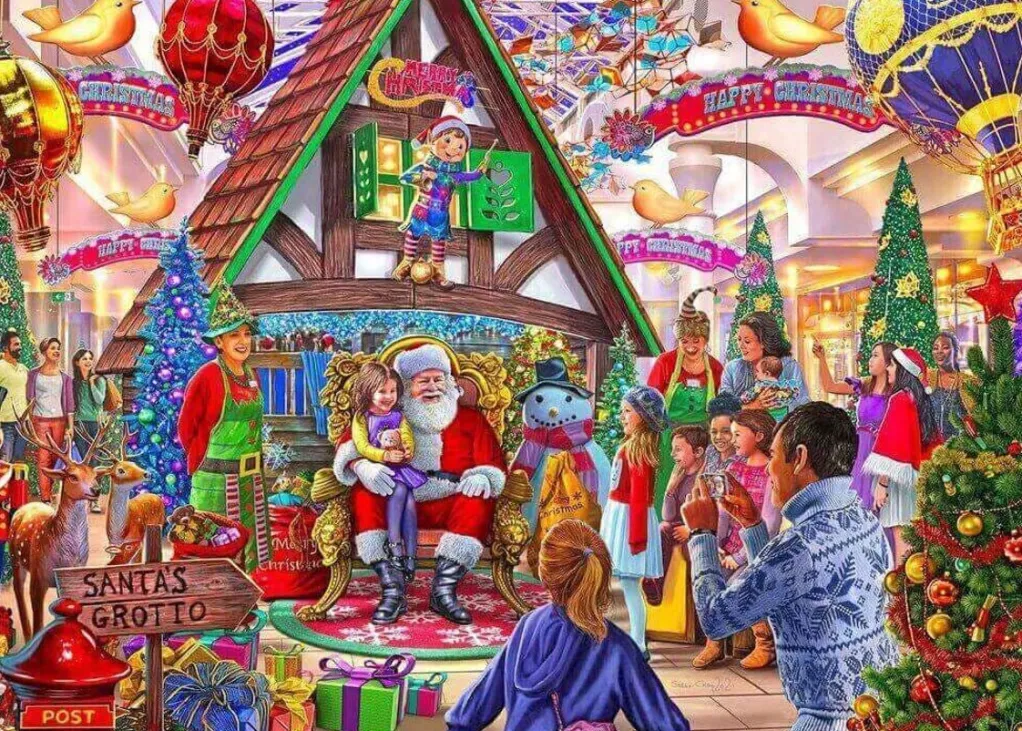 Gibsons 1000 Pieces* - Visit Santa - 1000 Piece Jigsaw Puzzle