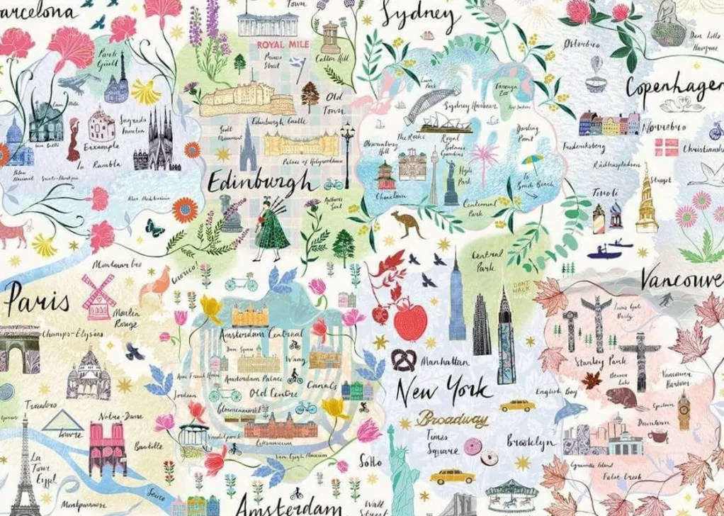 Gibsons 1000 Pieces* - Wanderlust - 1000 Piece Jigsaw Puzzle