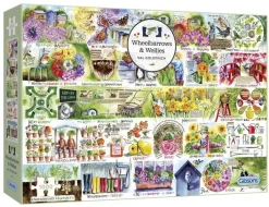 Gibsons 500 Pieces* - Wheelbarrows & Wellies - 1000 Piece Jigsaw Puzzle