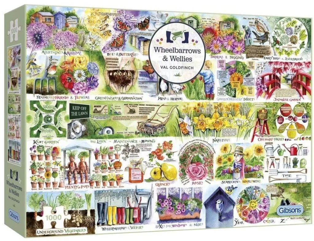 Gibsons 500 Pieces* - Wheelbarrows & Wellies - 1000 Piece Jigsaw Puzzle