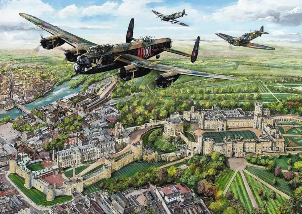 Gibsons 1000 Pieces* - Wings Over Windsor - 1000 Piece Jigsaw Puzzle