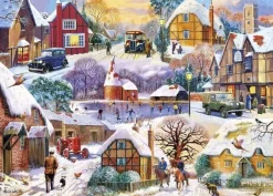 Gibsons 1000 Pieces* - Winter Cottages - 1000 Piece Jigsaw Puzzle