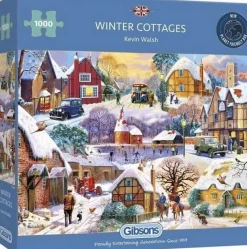 Gibsons 1000 Pieces* - Winter Cottages - 1000 Piece Jigsaw Puzzle