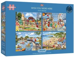 Gibsons 500 Pieces* - Wish You Were Here - 4 X 500 Piece Jigsaw Puzzle