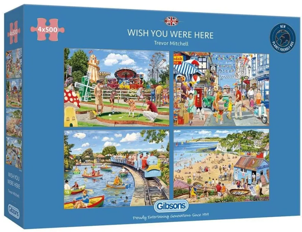 Gibsons 500 Pieces* - Wish You Were Here - 4 X 500 Piece Jigsaw Puzzle