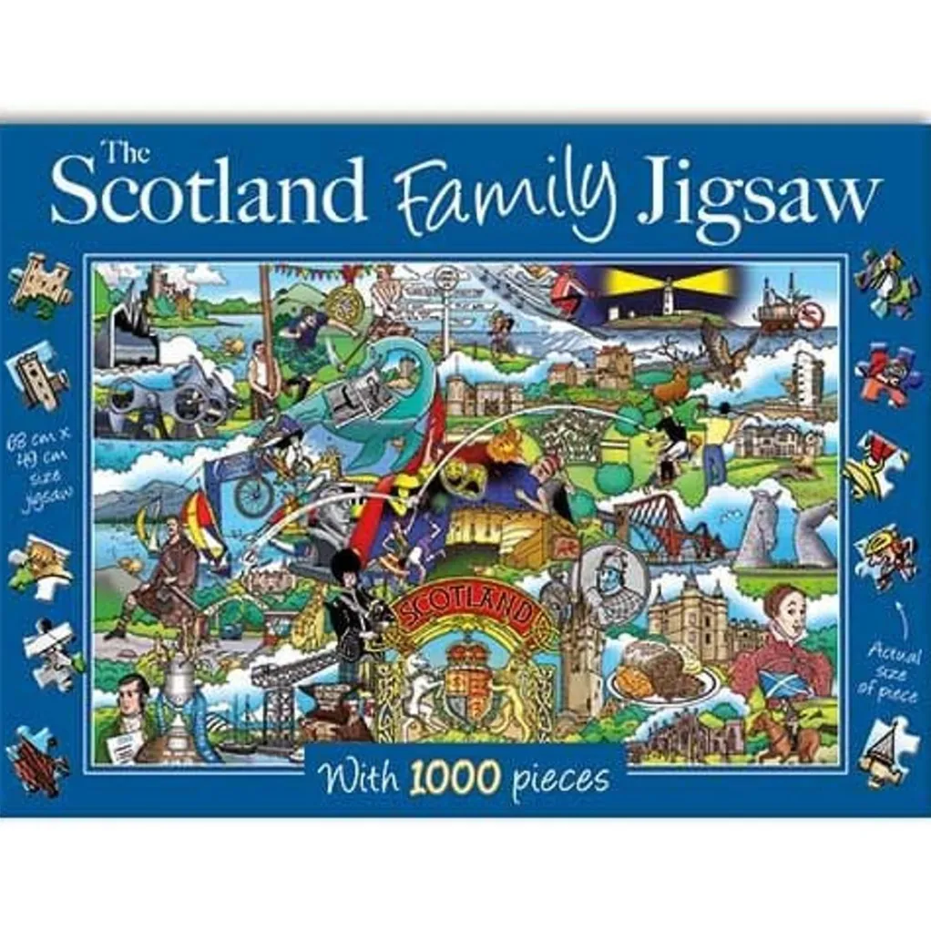 Gifted 1000 Pieces* - Scotland Family - 1000 Piece Jigsaw Puzzle