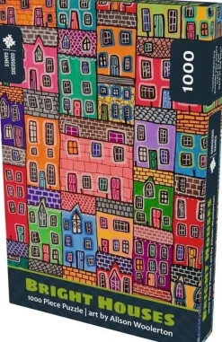 Gorgeous Games 1000 Pieces* - Bright Houses - 1000 Piece Jigsaw Puzzle