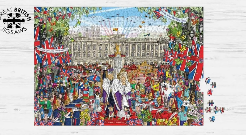 Great British Jigsaws 1000 Pieces*Great British Puzzles - King Charles Iii Coronation - 1000 Piece Jigsaw Puzzle