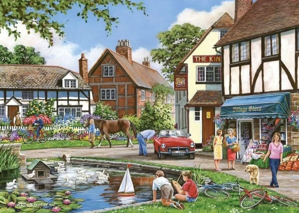 House of Puzzles 1000 Pieces* - A Busy Day - 1000 Piece Jigsaw Puzzle