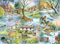 House of Puzzles 500 Pieces* - All Seasons - 500 Piece Jigsaw Puzzle