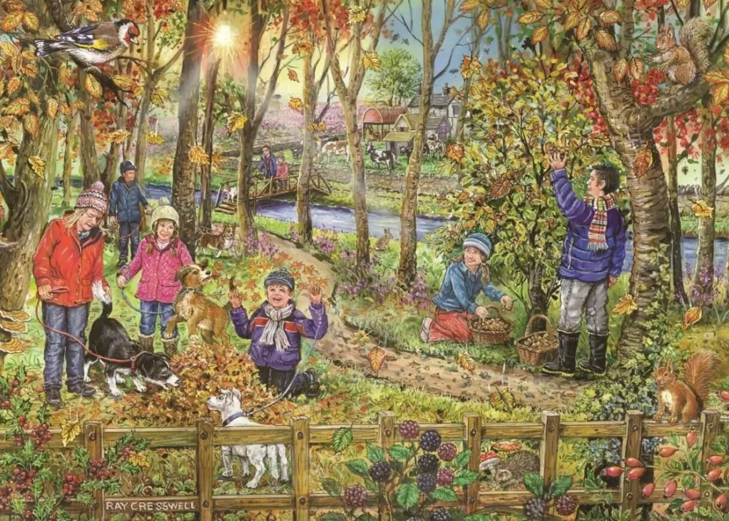 House of Puzzles Extra Large Pieces* - Autumn Leaves - 250Xl Piece Jigsaw Puzzle
