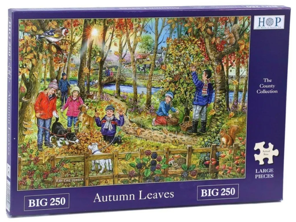 House of Puzzles Extra Large Pieces* - Autumn Leaves - 250Xl Piece Jigsaw Puzzle