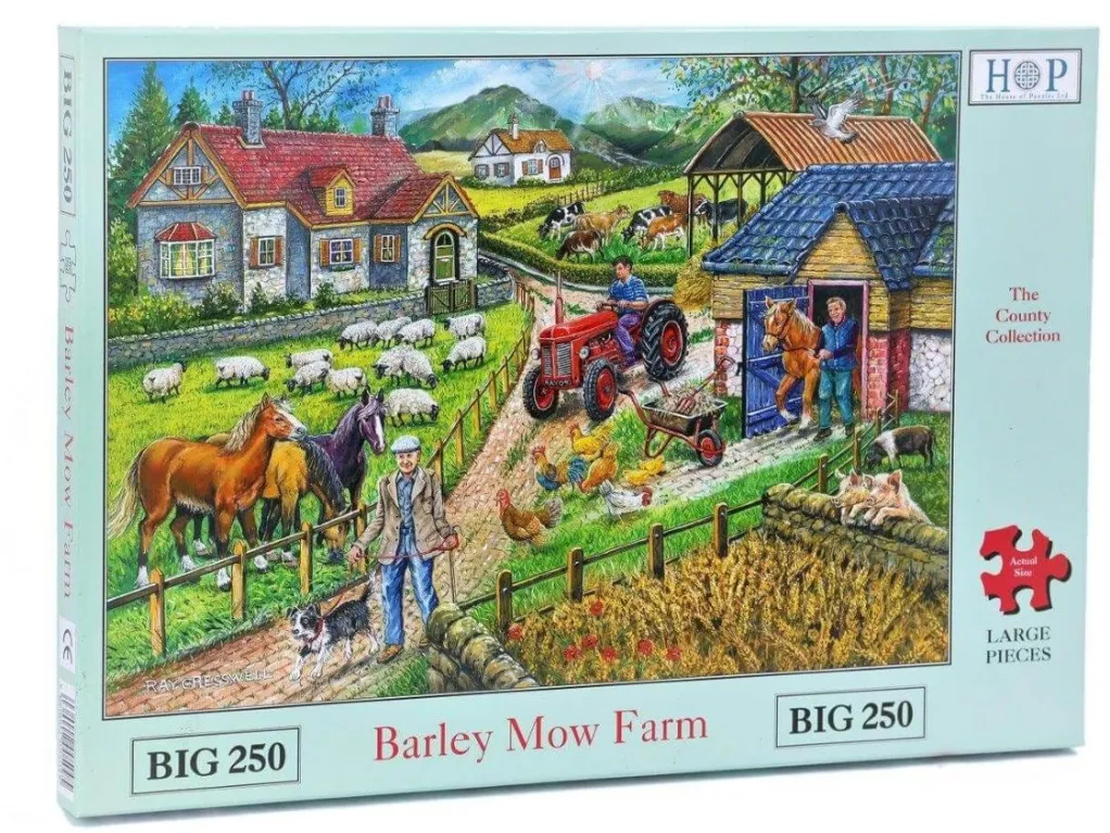 House of Puzzles Extra Large Pieces* - Barley Mow Farm - 250Xl Piece Jigsaw Puzzle