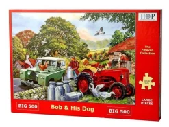 House of Puzzles Extra Large Pieces* - Bob & His Dog - 500Xl Piece Jigsaw Puzzle