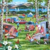 House of Puzzles Extra Large Pieces* - Camping Chaos - 500Xl Piece Jigsaw Puzzle