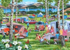 House of Puzzles Extra Large Pieces* - Camping Chaos - 500Xl Piece Jigsaw Puzzle