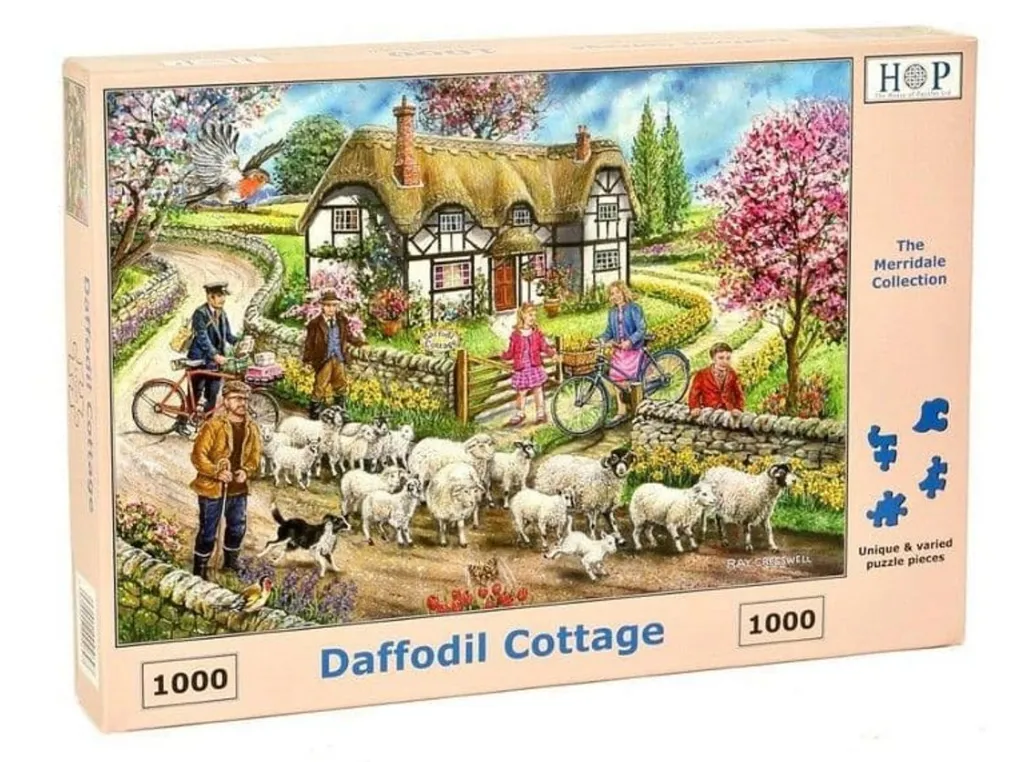 House of Puzzles 1000 Pieces* - Daffodil Cottage - 1000 Piece Jigsaw Puzzle