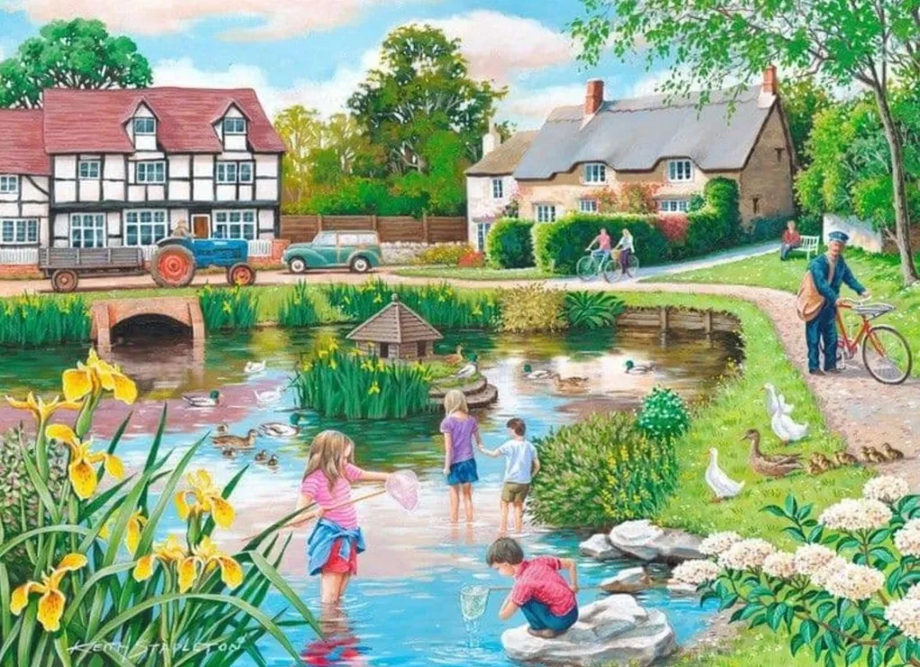 House of Puzzles Extra Large Pieces* - Duck Pond - 250Xl Piece Jigsaw Puzzle