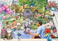 House of Puzzles Extra Large Pieces* - Enjoying The Garden - 500Xl Piece Jigsaw Puzzle