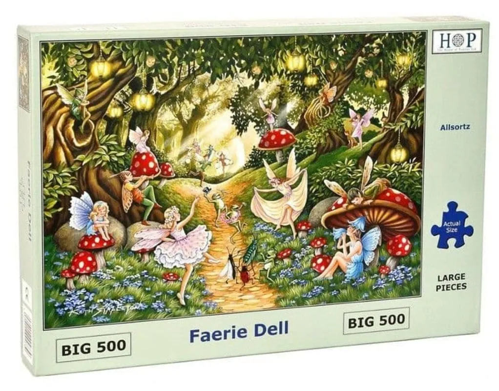 House of Puzzles Extra Large Pieces* - Faerie Dell - 500Xl Piece Jigsaw Puzzle