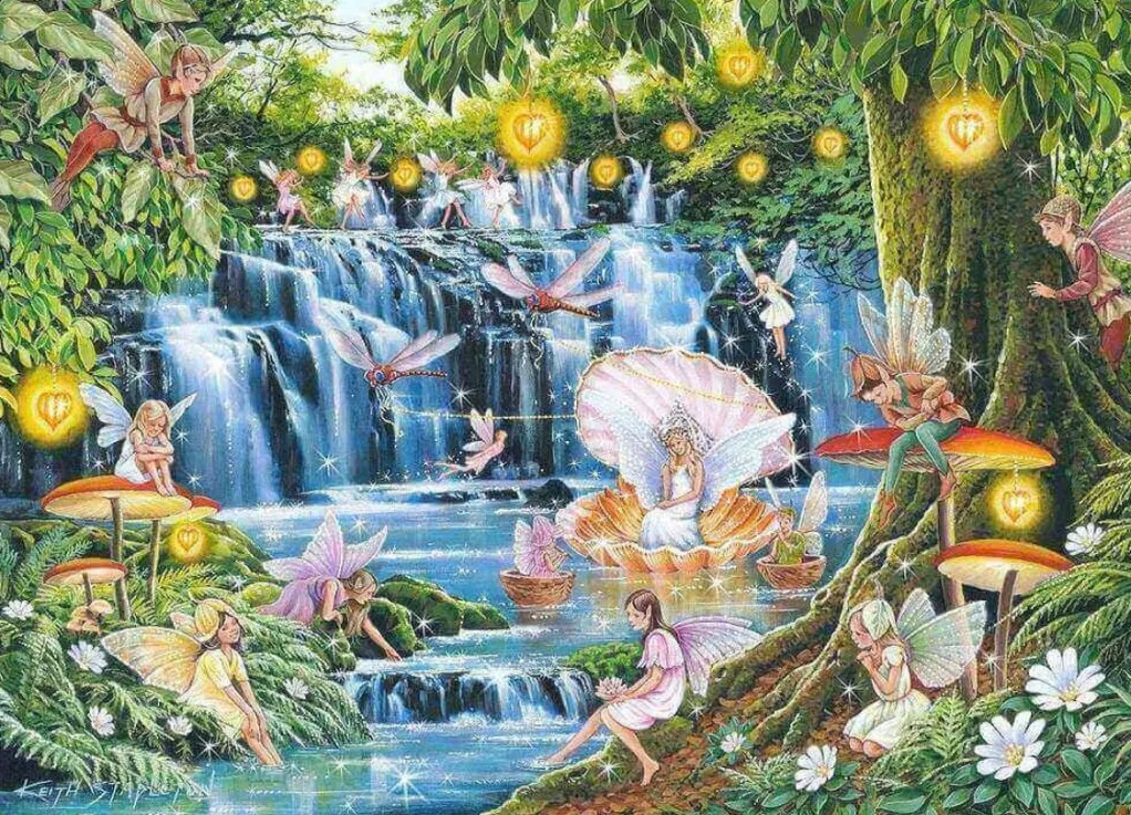 House of Puzzles Extra Large Pieces* - Faerie Lights - 500Xl Piece Jigsaw Puzzle