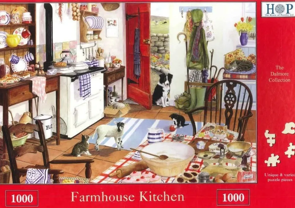 House of Puzzles 1000 Pieces* - Farmhouse Kitchen - 1000 Piece Jigsaw Puzzle