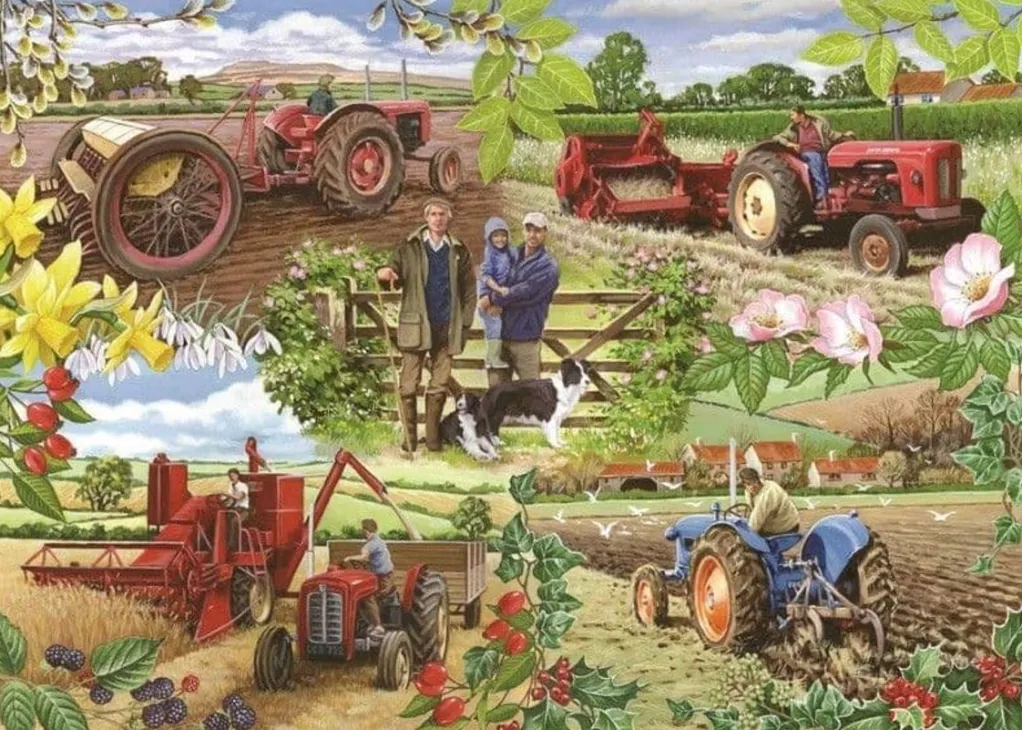 House of Puzzles 1000 Pieces* - Farming Year - 1000 Piece Jigsaw Puzzle