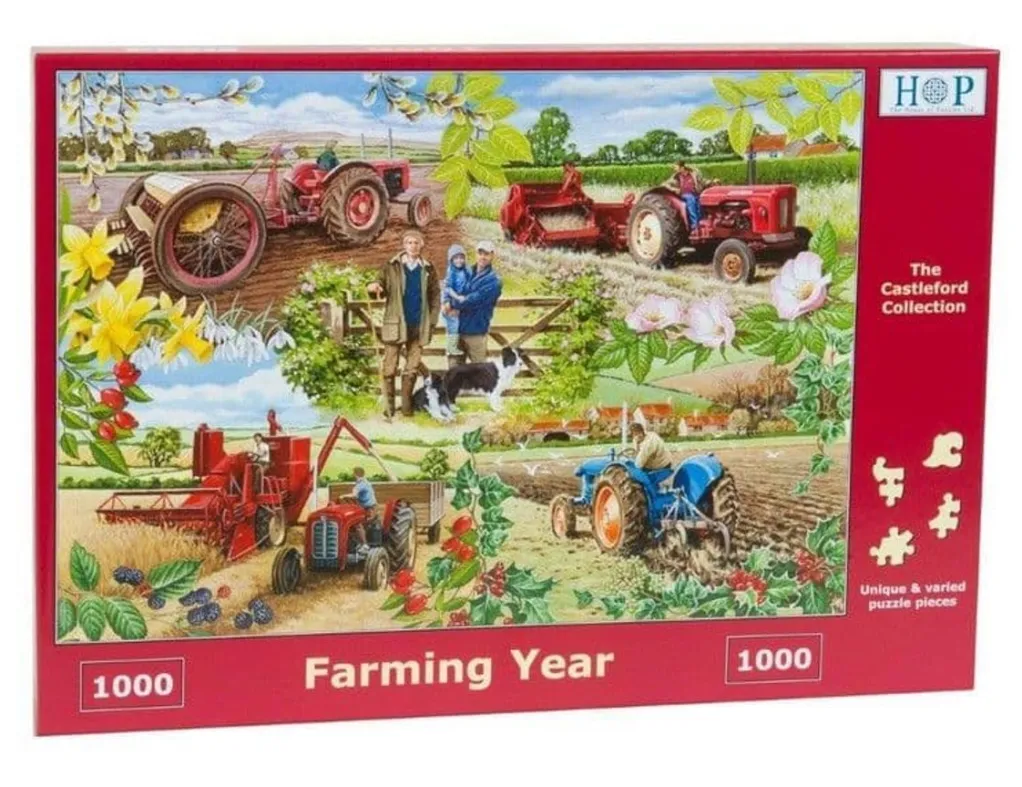 House of Puzzles 1000 Pieces* - Farming Year - 1000 Piece Jigsaw Puzzle