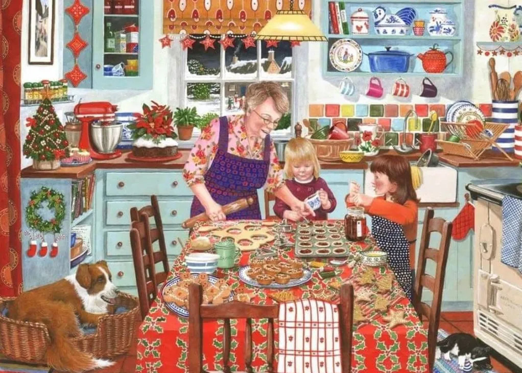 House of Puzzles Extra Large Pieces* - Festive Fancies - 500Xl Piece Jigsaw Puzzle