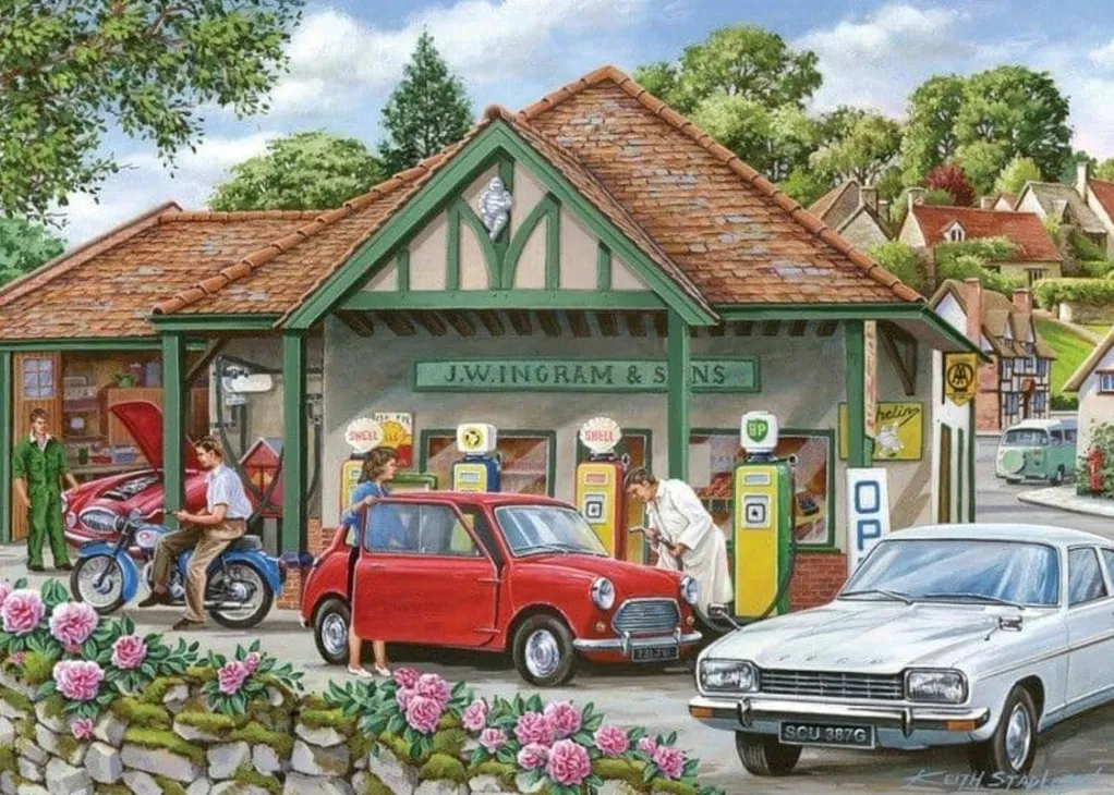 House of Puzzles Extra Large Pieces* - Fill Her Up Please - 250Xl Piece Jigsaw Puzzle