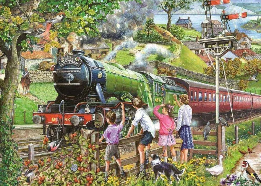 House of Puzzles 1000 Pieces* - Full Steam Ahead - 1000 Piece Jigsaw Puzzle