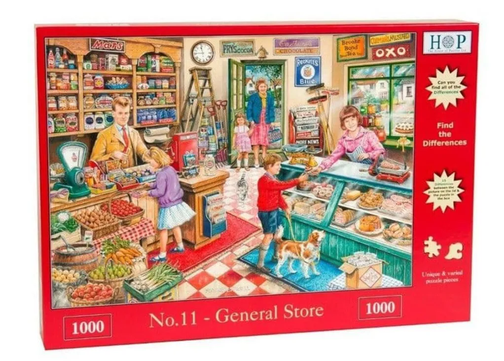 House of Puzzles 1000 Pieces* - General Store No 11 - Find The Difference - 1000 Piece Jigsaw Puzzle
