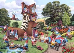 House of Puzzles Extra Large Pieces* - Gnome & Away - 500Xl Piece Jigsaw Puzzle
