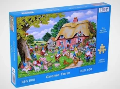 House of Puzzles Extra Large Pieces* - Gnome Farm - 500Xl Piece Jigsaw Puzzle