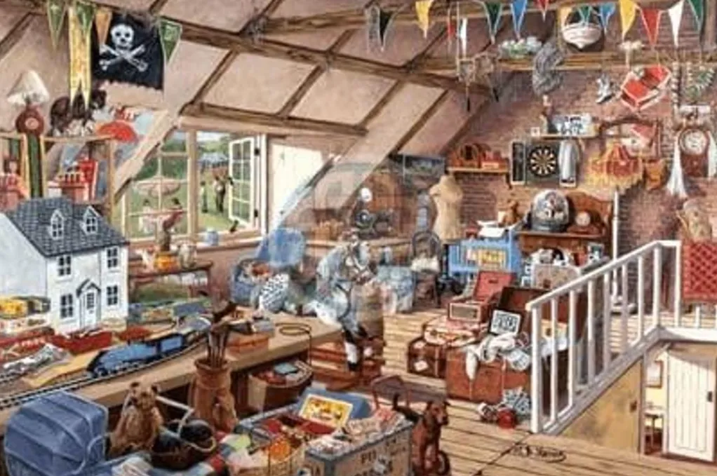 House of Puzzles 1000 Pieces* - Grandmas Attic - 1000 Piece Jigsaw Puzzle