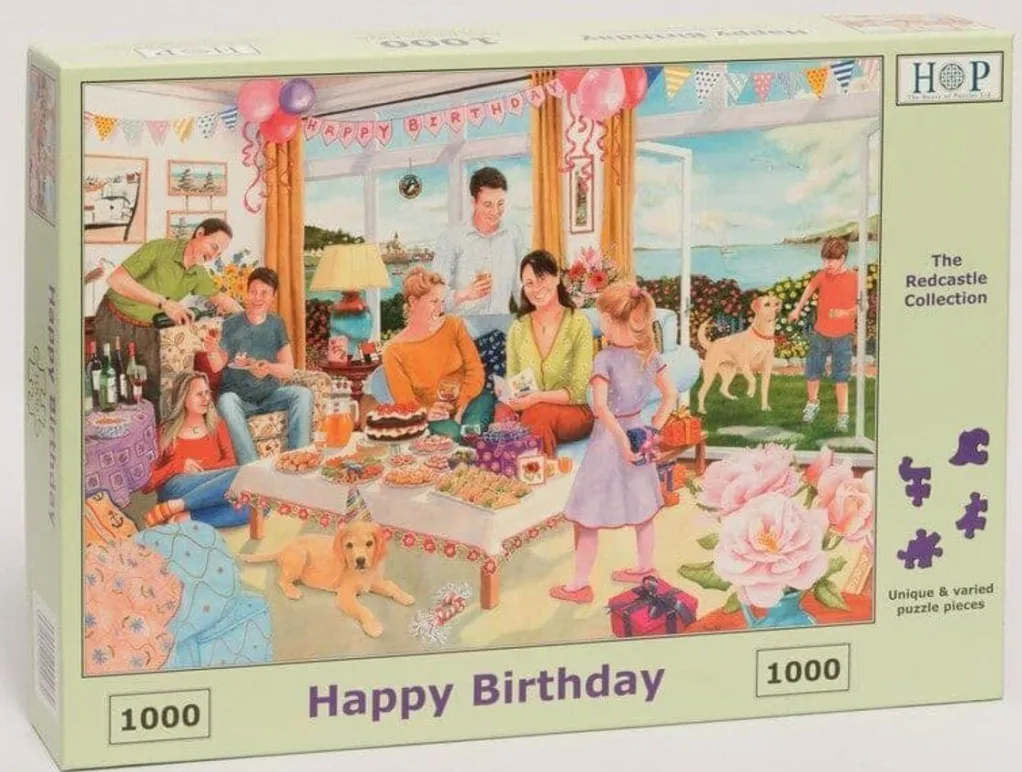 House of Puzzles 1000 Pieces* - Happy Birthday - 1000 Piece Jigsaw Puzzle
