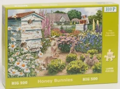 House of Puzzles Extra Large Pieces* - Honey Bunnies - 500Xl Piece Jigsaw Puzzle
