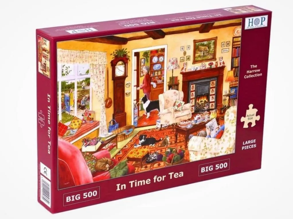 House of Puzzles Extra Large Pieces* - In Time For Tea - 500Xl Piece Jigsaw Puzzle