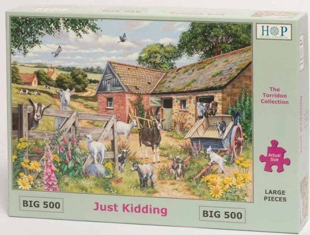 House of Puzzles Extra Large Pieces* - Just Kidding - 500Xl Piece Jigsaw Puzzle