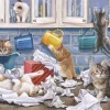 House of Puzzles Extra Large Pieces* - Kitty Litter - 250Xl Piece Jigsaw Puzzle