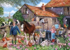 House of Puzzles Extra Large Pieces* - Macdonalds Farm - 500Xl Piece Jigsaw Puzzle