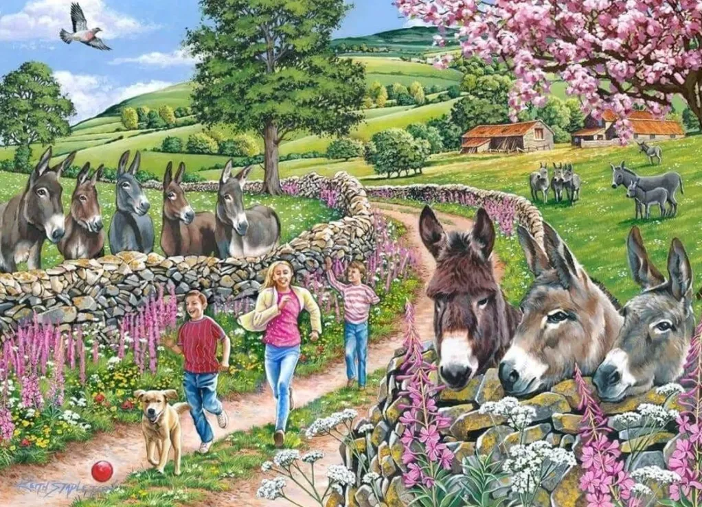 House of Puzzles Extra Large Pieces* - Mindy, Muffin & Mo - 500Xl Piece Jigsaw Puzzle