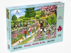 House of Puzzles Extra Large Pieces* - Mindy, Muffin & Mo - 500Xl Piece Jigsaw Puzzle
