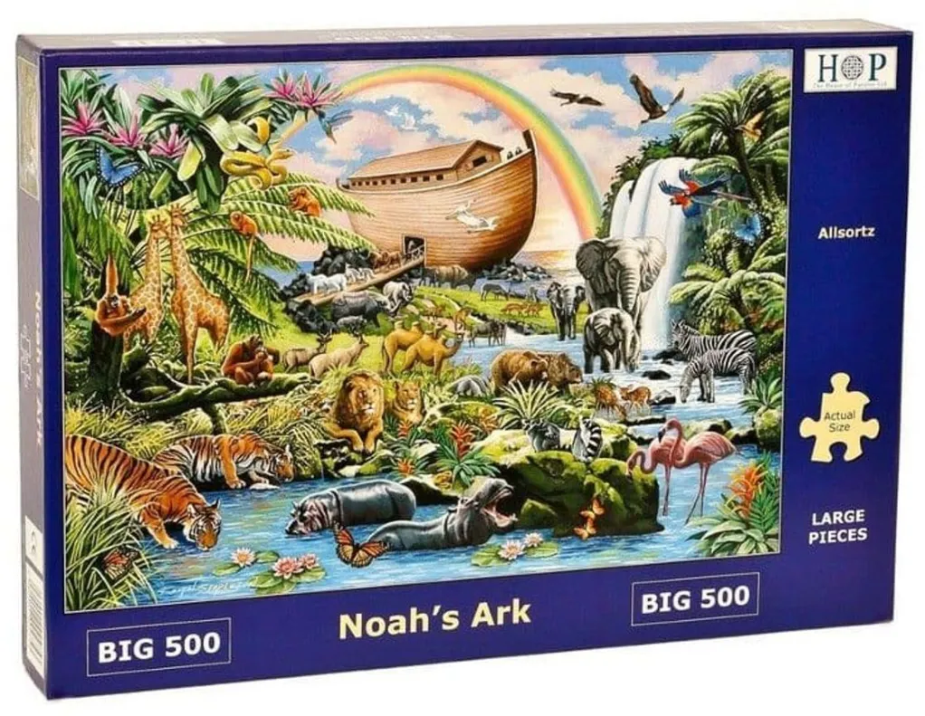 House of Puzzles Extra Large Pieces* - Noah'S Ark - 500Xl Piece Jigsaw Puzzle