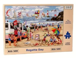 House of Puzzles Extra Large Pieces* - Regatta Day - 500Xl Piece Jigsaw Puzzle