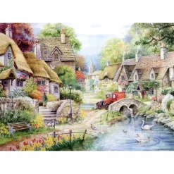 House of Puzzles Extra Large Pieces* - River Cottage - 250Xl Piece Jigsaw Puzzle