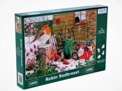House of Puzzles 1000 Pieces* - Robin Redbreast - 1000 Piece Jigsaw Puzzle