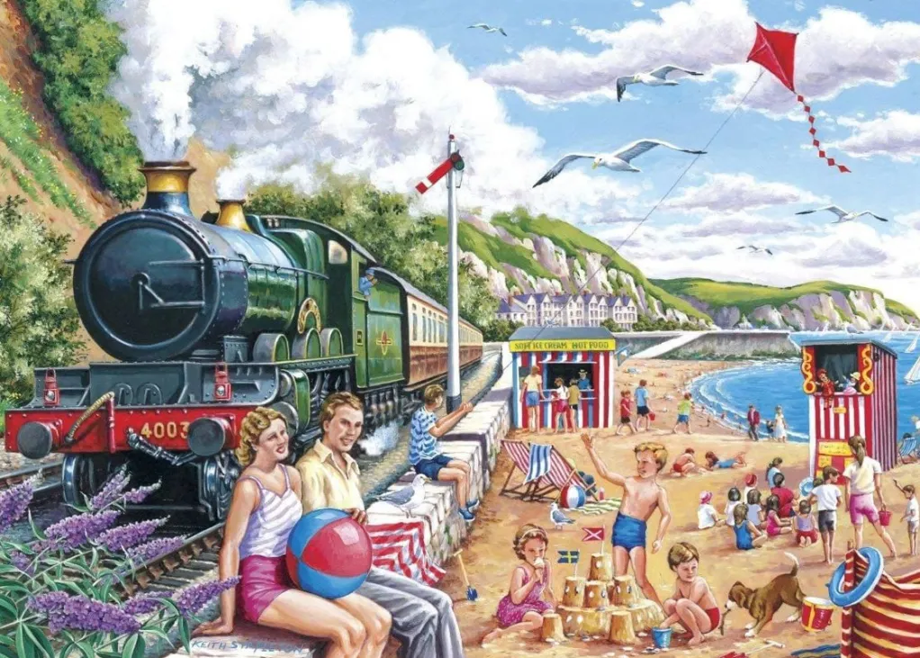 House of Puzzles Extra Large Pieces* - Seaside Special - 250Xl Piece Jigsaw Puzzle