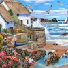 House of Puzzles 1000 Pieces* - Seaspray Cottages - 1000 Piece Jigsaw Puzzle