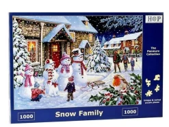 House of Puzzles 1000 Pieces* - Snow Family - 1000 Piece Jigsaw Puzzle